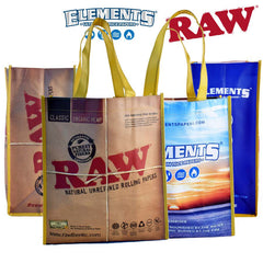 RAW & ELEMENTS BRANDS REUSABLE BAG ( 12.5 X 11 X 5.25 )