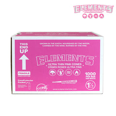 ELEMENT PINK PRE-ROLLED CONES 1 1/4, BOX/1000