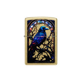 Zippo Stained Glass Raven Design