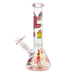 10" 5mm Blossom Kitty Glass Bong