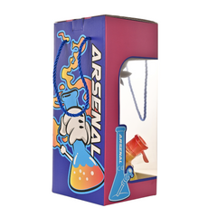 12" 5mm Frosted Leaf Glass Bong