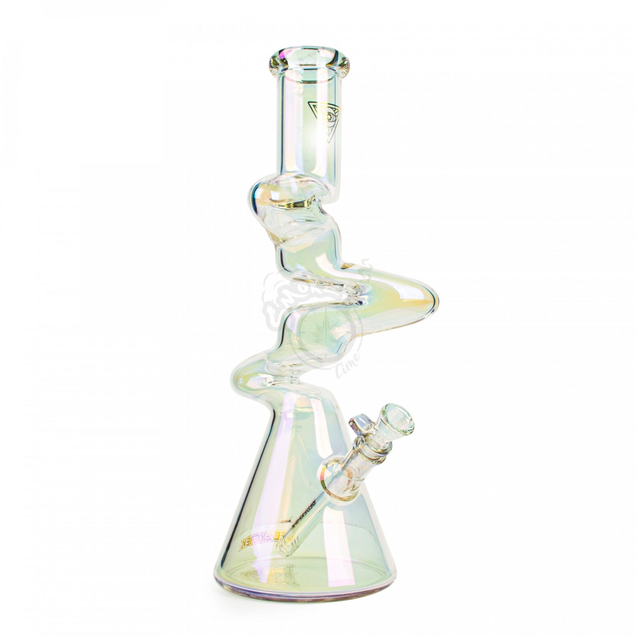 13" Metallic Terminator Finish 3-Arm Zag Beaker Tube (K3132) - SmokeTime