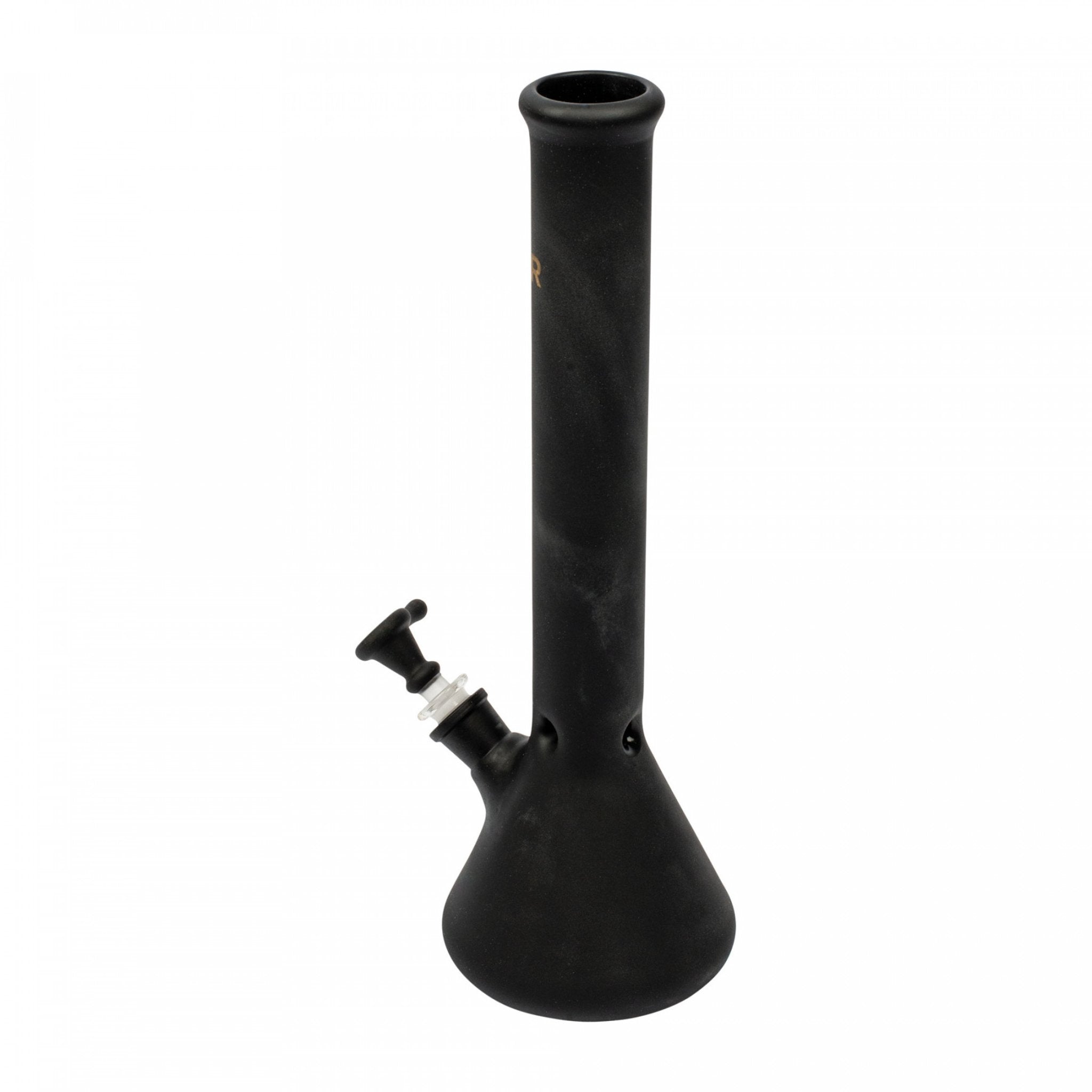 14" Frosted Black Beaker Tube - SmokeTime