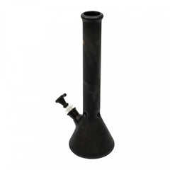14" Frosted Black Beaker Tube - SmokeTime