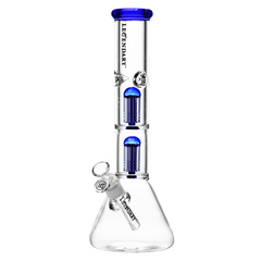 14" 9mm Legendary Double Tree Perc Beaker Bong