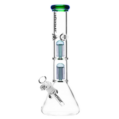 14" 9mm Legendary Double Tree Perc Beaker Bong