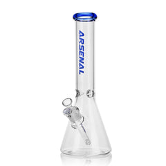 14" Arsenal Colored Rim Beaker Bong