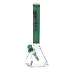 14" Hoss Glass Pyramid w/ Colored Top Tube Bong