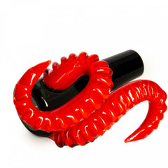 14mm Red Eye Glass Dual Tentacle Pull-Out (176) - SmokeTime