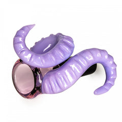 14mm Red Eye Glass Dual Tentacle Pull-Out (176) - SmokeTime