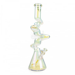 16" Metallic Terminator Finish 4-Arm Zag Beaker Tube (K3133) - SmokeTime