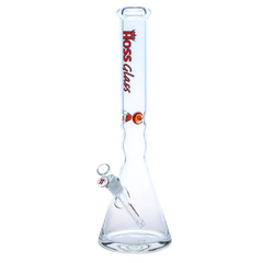 18" 5mm Hoss Glass Pinched Beaker