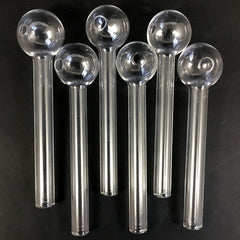 Clear Oil Glass Bubble Pipe