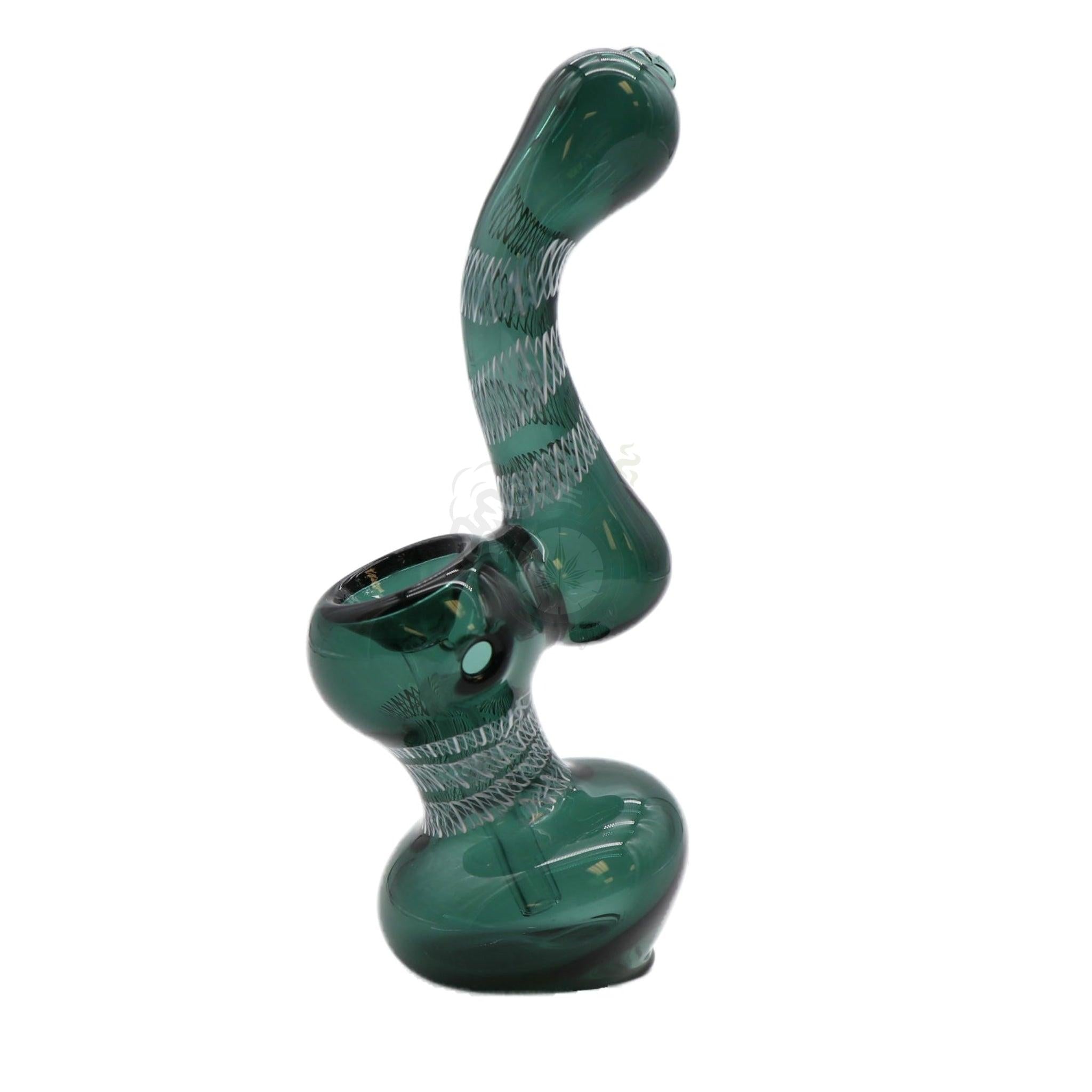 6" Zig Zag Stripe Bubbler - SmokeTime