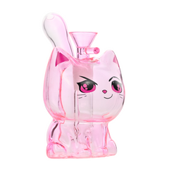 Boss Babe Kitty Water bubbler Hand pipe - 6"