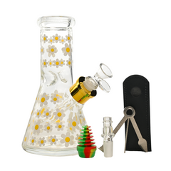 8" Daisy Dream Glass Bong