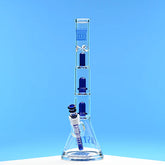 18" Castle bong Double Showerhead 7mm