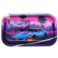 Choast 'Miami Vice' Rolling Tray W/ Lid - Medium