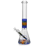 16.5" 7mm Arsenal Psychedelic Blaze Glass Bong