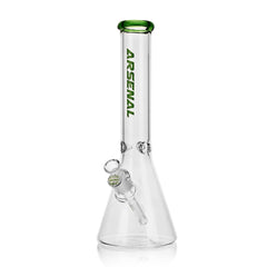 14" Arsenal Colored Rim Beaker Bong