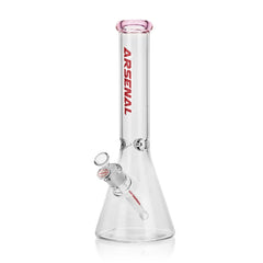 14" Arsenal Colored Rim Beaker Bong