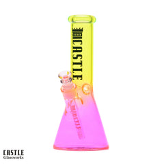 Castle Glassworks 12" Electroplated Beaker Bong 5mm Thick Glass