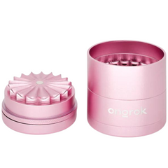 Ongrok 55mm 5pc Flower Petal Toothless Grinder w/ Storage