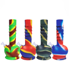 12" Silicone Water Pipe with Bubble Base
