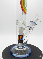 OG 16" Mushroom and Cat 9mm Decal Tube Bong