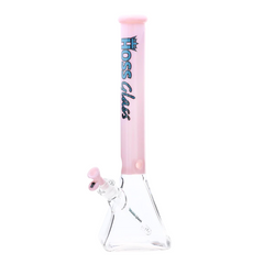 18" Hoss Glass Pyramid Beaker Half Colored
