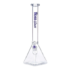 18" Hoss Glass Pyramid Base Beaker (purple)
