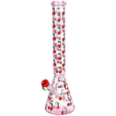 Life Is A Bowl Of Cherries Beaker Water Pipe - 18" / 7mm Thick / 14mm F