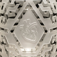 Crystal X 14″ Beaker Bong MilkyWay