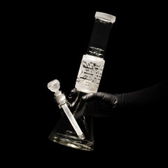 Crystal X 14″ Beaker Bong MilkyWay