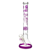 14" 5mm OG Original Glass Flower Pattern Beaker