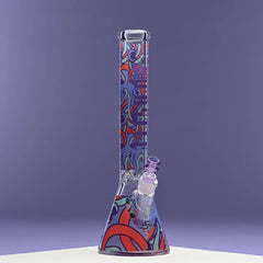 16"Octopus Beaker Bong 9mm Thick Glass castle glass