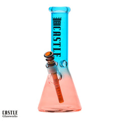 Castle Glassworks 12" Electroplated Beaker Bong 5mm Thick Glass