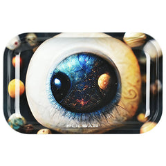 Pulsar 11" x 7" Metal Rolling Tray - Planet Watcher
