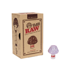 Raw Glass Mushroom Cone Holder