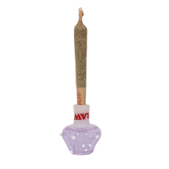 Raw Glass Mushroom Cone Holder