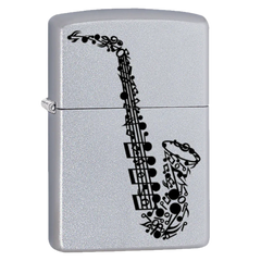 ZIPPO MUSIC SAX DESIGN