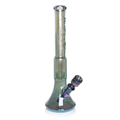Red Eye Glass 19" 7mm Thick Revolution Dual Chamber Water Pipe