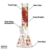 Castle Glassworks 14" Vixen Beaker Bong 5mm Thick Glass