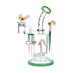 8.25" Pulsar Holidaze Series Glass Dab Rig Set