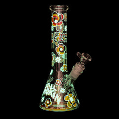 10" Tie Dye Glow-in-the-Dark Water Pipe CC170