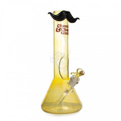 Cheech & Chong Glass 12" Moustache Ride Water Pipe - SmokeTime