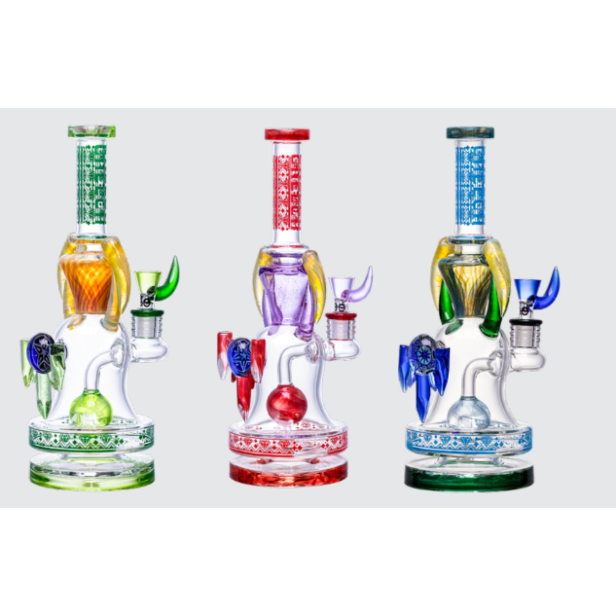 Cheech Glass 11" Hail Sparta Waterpipe (CHE-238) - SmokeTime