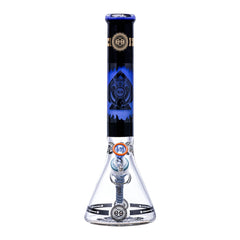 Cheech Glass 14" Milky Blue Protect The Crest Beaker (CHE-189) - SmokeTime