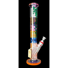 Cheech Glass 17" Multi Color Straight Tube (CHE-245) - SmokeTime