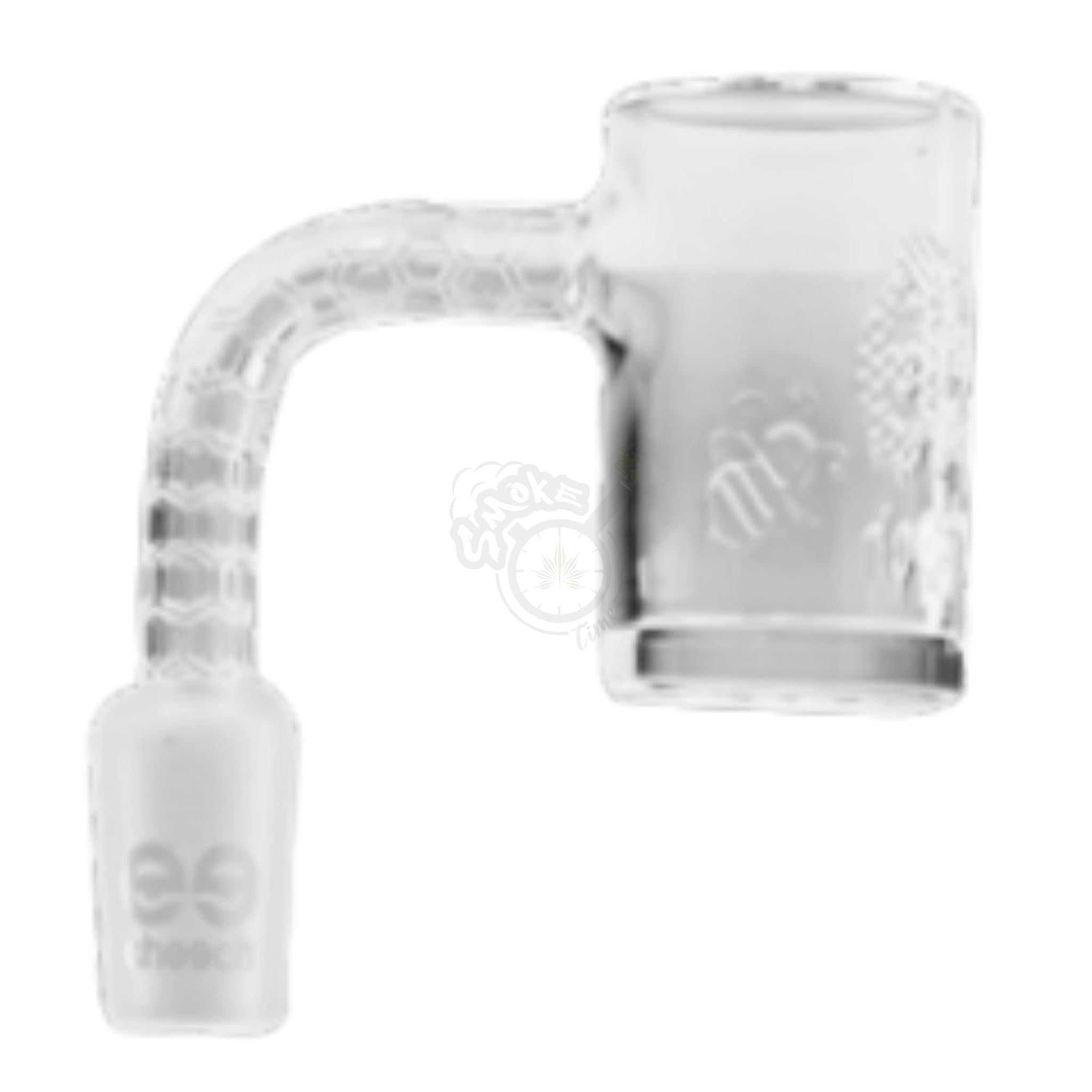 Cheech HoneyComb Logo Etched Banger- 14mm Male 90 Degree (QN-076) - SmokeTime